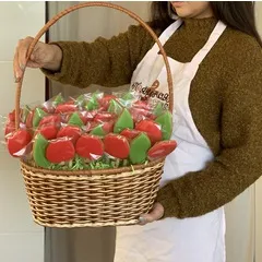 Большая цветочная корзина